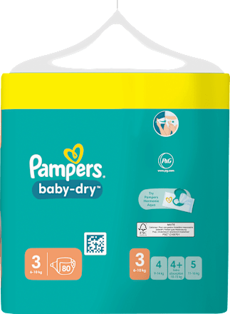 Windeln Baby Dry Gr. 3 Midi (6-10 kg), Big Pack Pampers