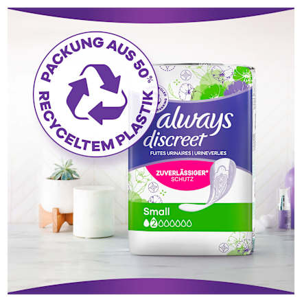 discreet Einlagen bei Blasenschwäche Small always