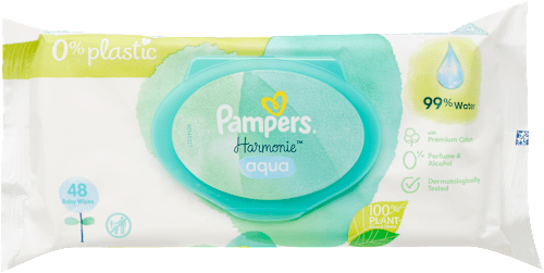 Nedves törlőkendő, Aqua Pampers Harmonie
