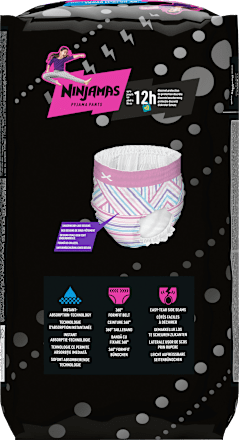 Pyjama Pants pelene-gaćice, vel. 3 (27 – 43 kg) – Heart  Ninjamas