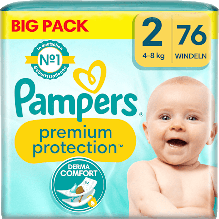Windeln Premium Protection Gr. 2 Mini, New Baby (4-8 kg), Big Pack Pampers