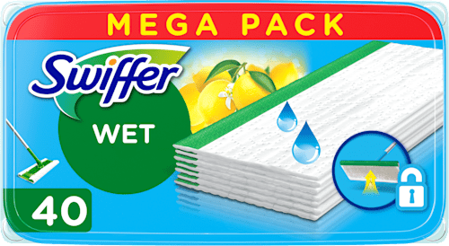 Náhradné vlhčené utierky na podlahu Wet, Mega Pack Swiffer