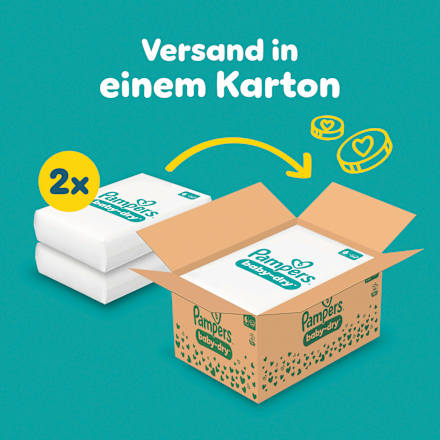 Windeln Baby Dry Gr. 6 XL (13-18 kg) Monatsbox Pampers
