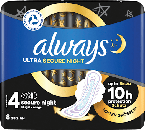 Ultra Secure Night Binden mit Flügeln always