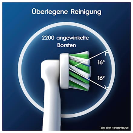 Aufsteckbürsten Pro Cross Action weiß Oral-B