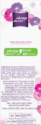 discreet Slipeinlagen Inkontinenz Long Plus always