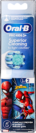 Fogkefe pótfej Pro Kids 3 éves kortól  Spiderman Oral-B