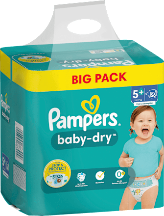 baby-dry Windeln Gr. 5+ (12-17 kg) Big Pack Pampers