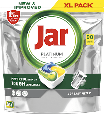Mosogatógép tabletta Platinum Lemon XL Pack Jar