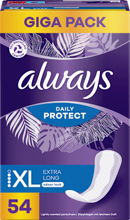 Slipové vložky Daily Protect XL Extra Long always