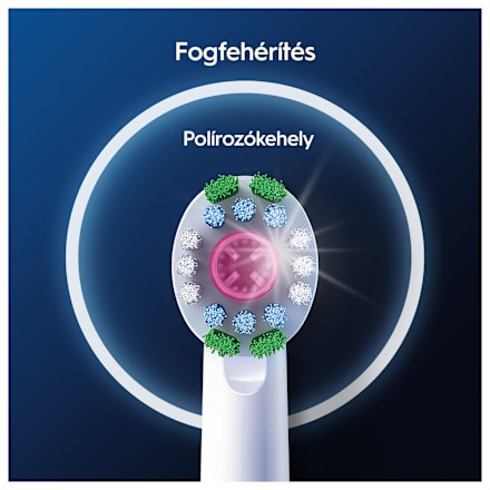 Pótfej elektromos fogkeféhez 3d white Oral-B