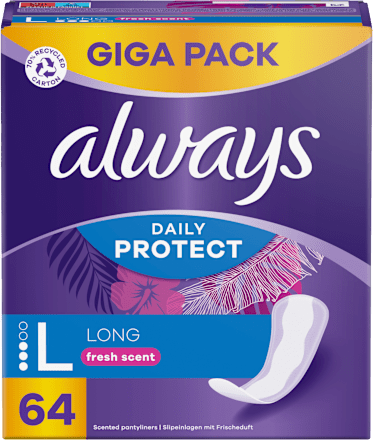 slipové vložky Daily Protect Long always
