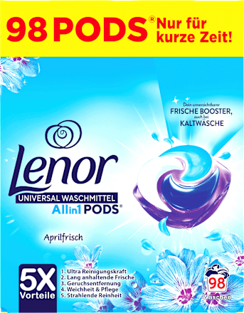 Vollwaschmittel Pods Aprilfrisch Lenor