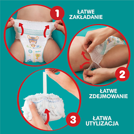 Pieluchomajtki Active Baby Pants 7 Pampers active baby