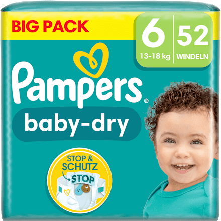 Windeln Baby Dry Gr.6 Extra Large (13-18 kg), Big Pack Pampers