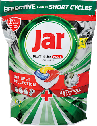 Kapsule za strojno pomivanje posode Platinum Plus All in One Jar