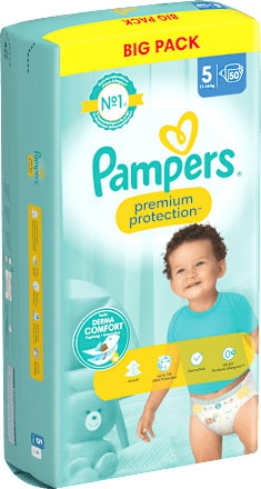 Windeln Premium Protection Gr. 5 Junior (11-16 kg), Big Pack Pampers