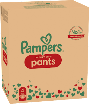 Hlačne plenice velikost 4 - mesečno pakiranje (9-15 kg) Pampers Premium Care