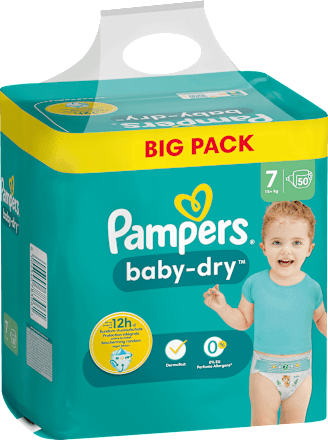 Windeln Baby Dry Gr. 7 Extra Large (15+ kg), Doppelpack Pampers