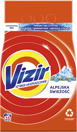 Proszek Alpine Fresh do białych tkanin, 35 prań VIZIR