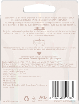 Satin Care Intimrasierer Klingen XL Satin Care