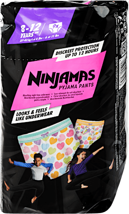 Ninjamas pants, bugyipelenka, 27-43kg, szív Ninjamas