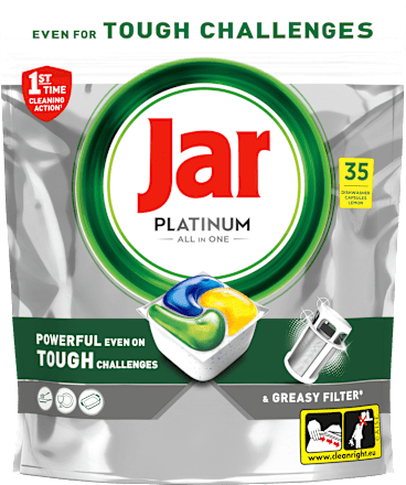 Kapsule za strojno pomivanje posode Platinum All In One Jar