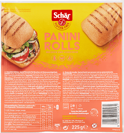 Aufbackbrötchen Panini Rolls glutenfrei (3 Stück) Schär