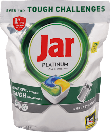Kapsuly do umývačky riadu Platinum All In One Lemon Jar