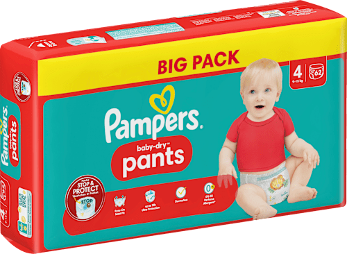 Baby Pants Baby Dry Gr.4 Maxi  (9-15 kg), Big Pack Pampers