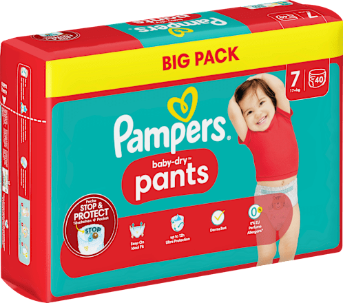 Baby Pants Baby Dry Gr.7 Extra Large (17+ kg), Big Pack Pampers
