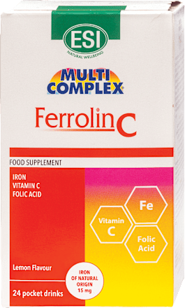 Ferrolin C pocket drink - željezo, vitamin C, folna kiselina u vrećicama ESI