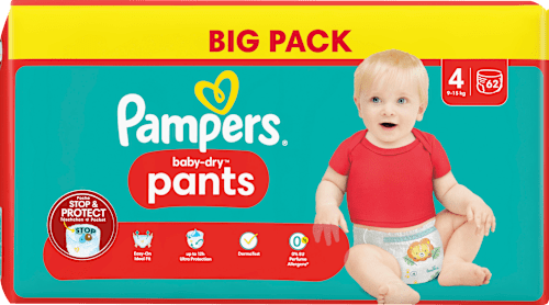 baby-dry Pants Gr. 4 (9-15 kg) Big Pack Pampers