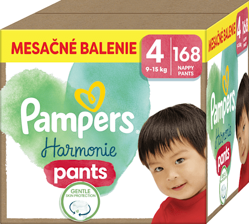 Plienkové nohavičky veľkosť 4 (9 - 15 kg) Monthly Box Pampers Harmonie
