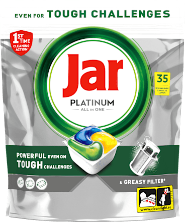 Kapsule za strojno pomivanje posode Platinum All In One Jar