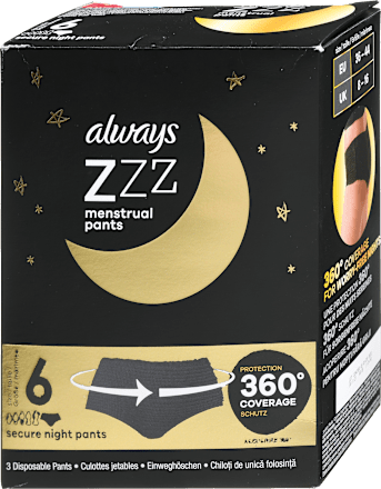 ZZZ menstrualne hlačke, S/M always