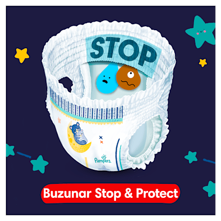 Scutece chiloțel de noapte numărul 5 12-17kg Pampers night pants