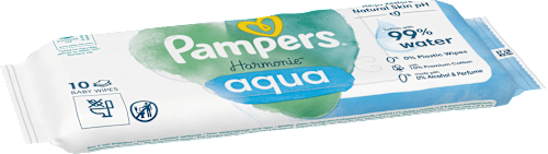 Feuchttücher Aqua, Reisegröße Pampers Harmonie