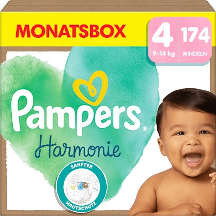 Windeln Harmonie Gr.4 Maxi (9-14 kg), Monatsbox Pampers Harmonie