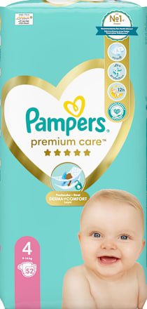 Plenice velikost 4 (9-14 kg), večje pakiranje Pampers Premium Care