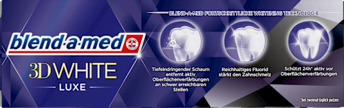 Zahnpasta 3D White Luxe Aktivkohle blend-a-med