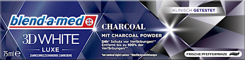 Zahnpasta 3D White Luxe Aktivkohle blend-a-med