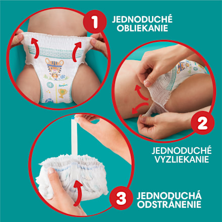 Plienkové nohavičky veľkosť 8 (17 kg+) Pampers active baby