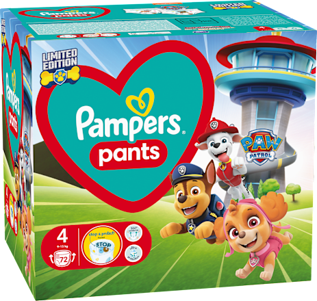 Гащички Paw Patrol, Размер 4 ( 9-15 kg) Pampers active baby