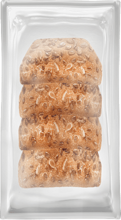 Aufbackbrötchen, Mehrkorn (4 Stück), glutenfrei Schär