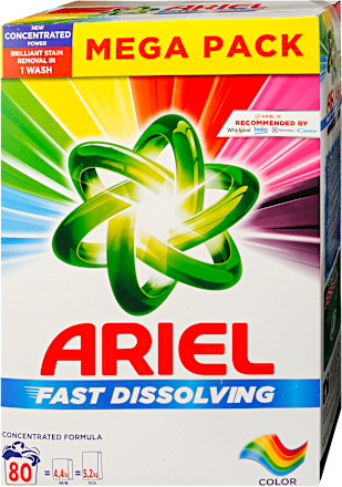 Mosópor színes ruhákhoz 80 mosás Ariel