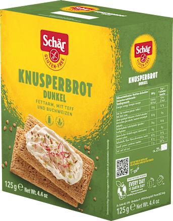 Brot, Knusper dunkel (21 Stück), glutenfrei Schär