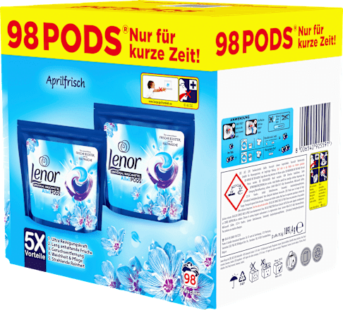Vollwaschmittel Pods Aprilfrisch Lenor