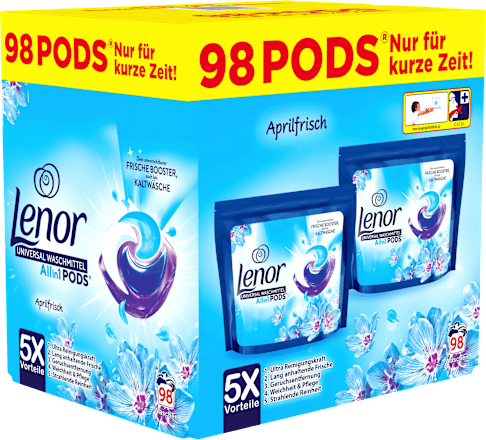 Vollwaschmittel Pods Aprilfrisch Lenor
