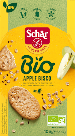 Apfel- & Haferkekse Bio Apple Bisco Glutenfrei Schär